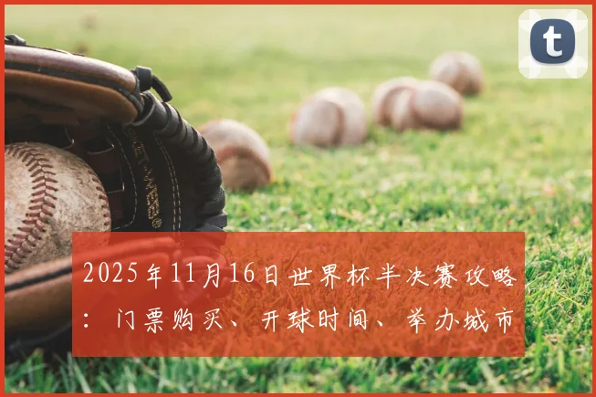 2025年11月16日世界杯半决赛攻略:门票购买、开球时间、举办城市与观赛全指南